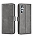 Grijs - faux leder portemonnee hoesje voor de Samsung Galaxy A54 5G