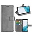 Grijs - faux leder portemonnee hoesje voor de Samsung Galaxy A54 5G