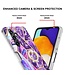 Donkerpaars - marmer design tpu hoesje met standfunctie voor de Samsung Galaxy A54 5G