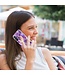 Donkerpaars - marmer design tpu hoesje met standfunctie voor de Samsung Galaxy A54 5G