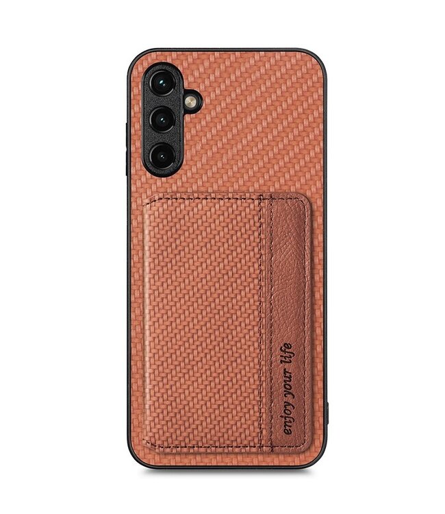 Bruin - hoesje voor de Samsung Galaxy A54 5G