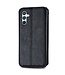 Zwart - leder hoesje voor de Samsung Galaxy A54 5G