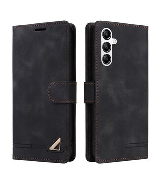 Zwart - faux leder hoesje - Samsung Galaxy A54 5G