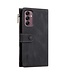 ESEBLE Zwart - leder portemonnee hoesje met koord (kort) voor de Samsung Galaxy A54 5G