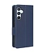 Donkerblauw - hoesje met polsbandje voor de Samsung Galaxy A54 5G