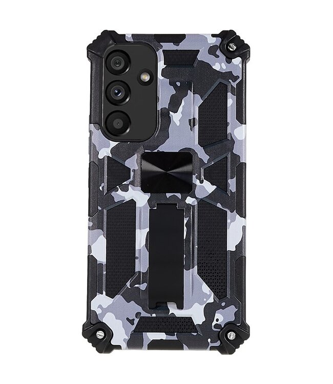 Camouflage Zwart - telefoon hoesje voor de Samsung Galaxy A54 5G