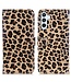 Luipaard design leder portemonnee standfunctie hoesje voor de Samsung Galaxy A54 5G