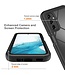 Zwart - hybride hoesje met pet screen protector voor de Samsung Galaxy A54 5G