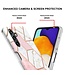 Roze/Wit - tpu hoesje voor de Samsung Galaxy A54 5G