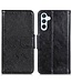Zwart - split leder smartphonehoesje voor de Samsung Galaxy A54 5G
