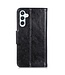 Zwart - split leder smartphonehoesje voor de Samsung Galaxy A54 5G