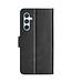 Zwart - faux leder portemonnee hoesje voor de Samsung Galaxy A54 5G