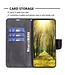 Zwart - faux leder portemonnee standfunctie hoesje met polsbandje voor de Samsung Galaxy A54 5G