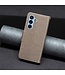 Grijs - geëmbosseerd vlinder leder portemonnee hoesje met polsbandje voor de Samsung Galaxy A54 5G