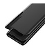 Zwart - view window leder hoesje voor de Samsung Galaxy A54 5G