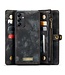 Zwart - caseme multi-functioneel 2-in-1 portemonnee hoesje met polsbandje voor de Samsung Galaxy A54 5G