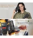 Zwart - caseme multi-functioneel 2-in-1 portemonnee hoesje met polsbandje voor de Samsung Galaxy A54 5G