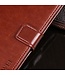Idewei Bruin - glad leder bookcase met standfunctie hoesje voor de Samsung Galaxy Xcover 5