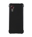 Zwart - hardcase met rubberen coating telefoonhoesje voor de Samsung Galaxy Xcover 5