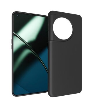 Zwarte Flip Cover Hoesje - Stijlvol Ontwerp - OnePlus 11