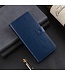 Blauwe Gekke Paarden Textuur Portemonnee Hoesje voor de OnePlus 11