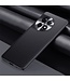 Zwart PU-leer TPU-PC hoesje met metalen lens voor OnePlus 11 Stevig, duurzaam en anti-slip. Volledige toegang tot knoppen en poorten.