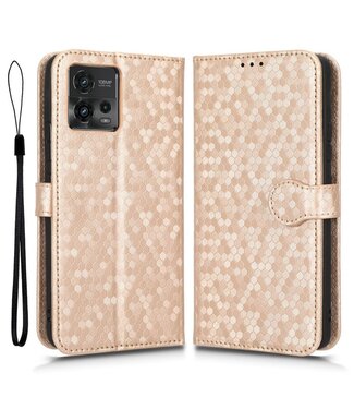 SoFetch Motorola Moto G72 4G - Faux lederen hoesje - Rose Gold