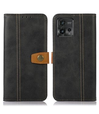 SoFetch Faux lederen Hoesje - Motorola Moto G72 4G - Zwart