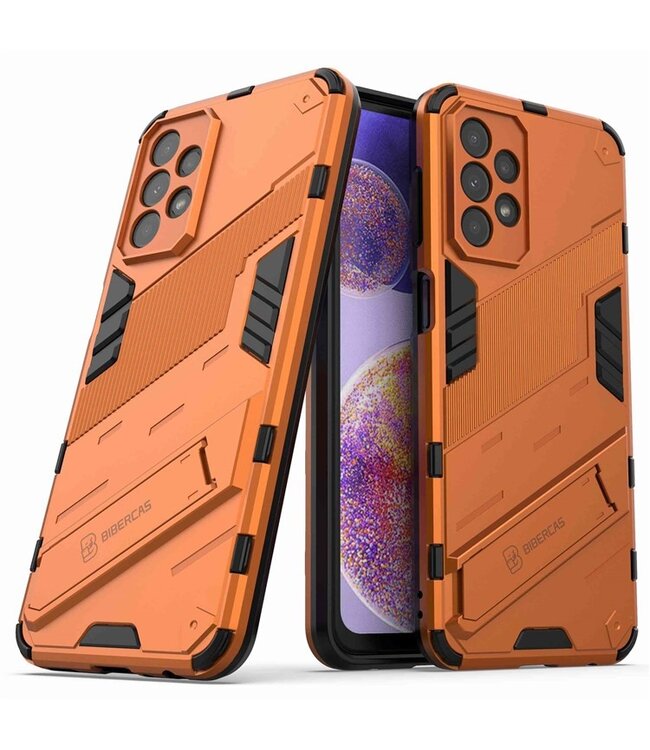 SoFetch Hybride (Hardcase En Tpu) - Backcover Hoesje voor de Samsung Galaxy A23 5G / 4G - Oranje