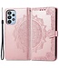 SoFetch Faux Leer - Bookcase Hoesje voor de Samsung Galaxy A23 4G / 5G - Rose Goud