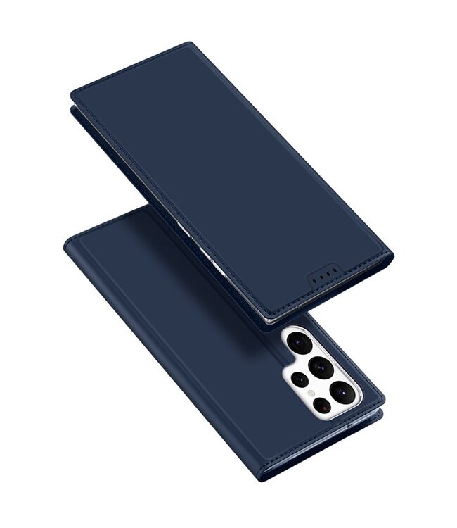 DUX DUCIS Flipcover Samsung Galaxy S23 Ultra hoesje blauw