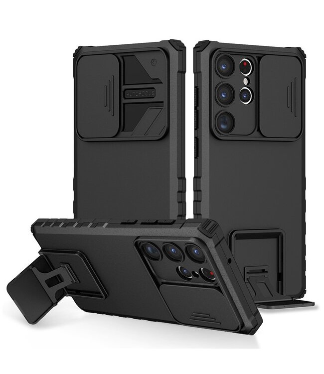 SoFetch Camera protector hoesje Samsung Galaxy S23 Ultra zwart