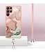 SoFetch Marmer hoesje Samsung Galaxy S23 Ultra roze