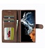 LC.IMEEKE Bookcase hoesje Samsung Galaxy S23 Ultra bruin