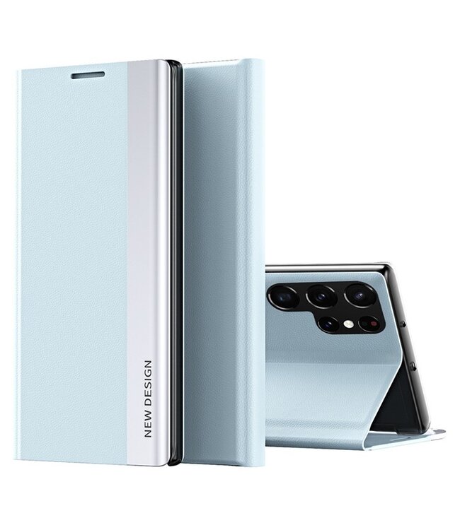 SoFetch Slim bookcase hoesje Samsung Galaxy S23 Ultra blauw