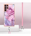 SoFetch Marmeren hoesje Samsung Galaxy S23 Ultra roze