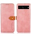 Khazneh rosegoud stijlvol bookcase hoesje Google Pixel 7 Pro