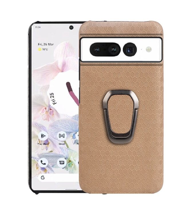 SoFetch geel stand faux leren hoesje Google Pixel 7 Pro