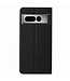 Vili zwart stoffen bookcase hoesje Google Pixel 7 Pro