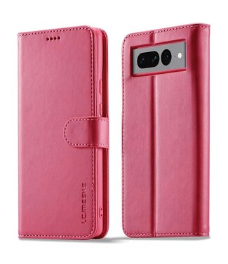 LC.IMEEKE LC.iMeeke bookcase hoesje Google Pixel 7 Pro - roze