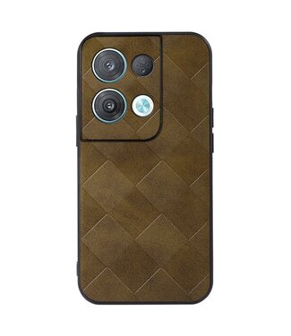 SoFetch SoFetch gevlochten backcover hoesje Oppo Reno 8 - groen