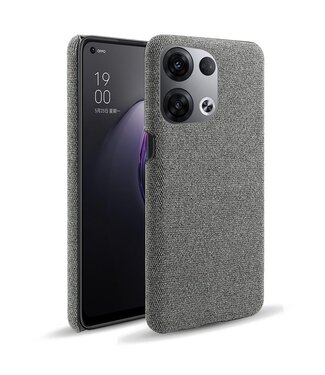 SoFetch SoFetch stoffen backcover hoesje Oppo Reno 8 - grijs