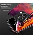 SoFetch rood/cyaan glossy heelal backcover hoesje oppo reno 8