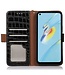 SoFetch zwart krokodillen bookcase hoesje oppo reno 8