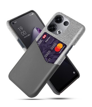 SoFetch SoFetch pasjeshouder backcover hoesje Oppo Reno 8 grijs