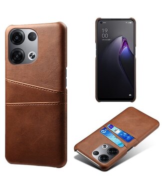 SoFetch SoFetch pasjeshouders backcover hoesje Oppo Reno 8 bruin