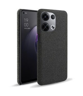 SoFetch SoFetch katoen backcover hoesje Oppo Reno 8 zwart
