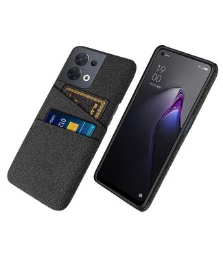 SoFetch SoFetch pasjeshouders backcover hoesje Oppo Reno 8 zwart