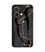 SoFetch zwart/goud marmer backcover hoesje oppo reno 8