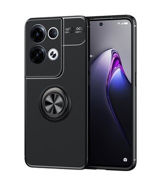 SoFetch SoFetch flexibel ringstand backcover hoesje Oppo Reno 8 - zwart